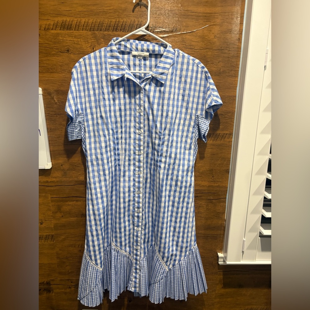 Thakoon × RTR Blue Gingham Dress - Picture 6 of 11